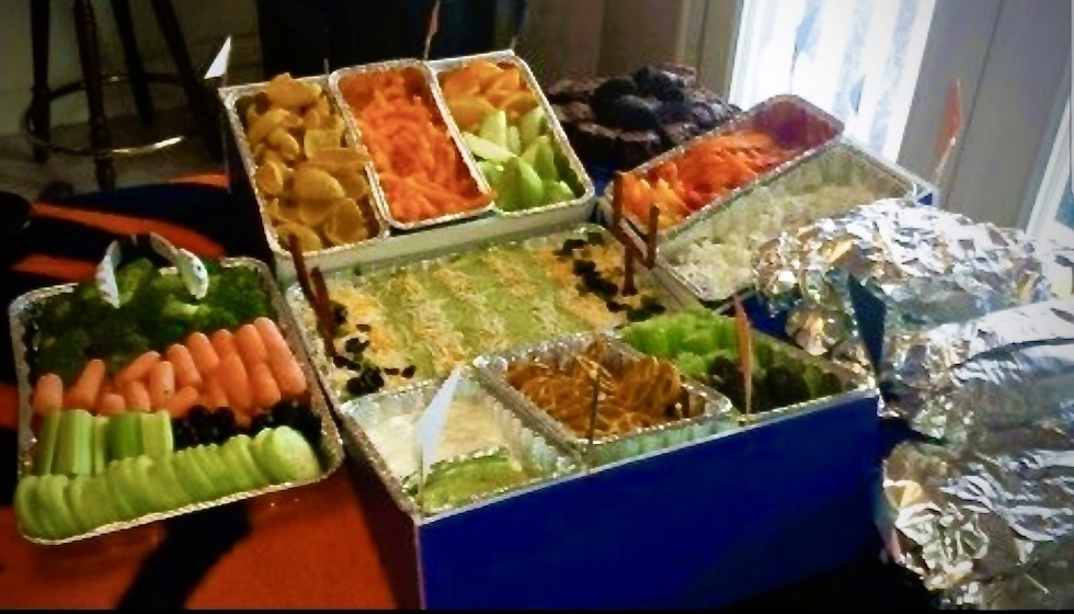 Plans for a Snack Stadium for Your Super Bowl Party