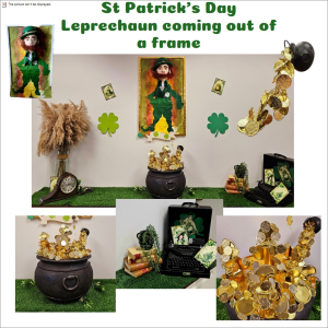 St Patrick's Day Leprechaun Display