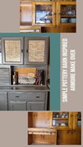 Pottery Barn inspired armoire