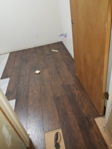 Install of wood floor