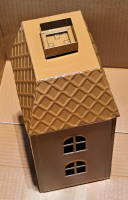 Carmel spray on black house