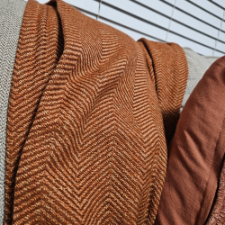 Fall Herringbone patterned blanket