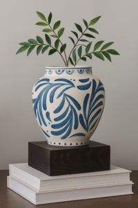 Target blue and white vase by Threshold