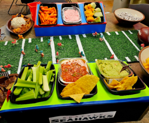 Food and Football celebration