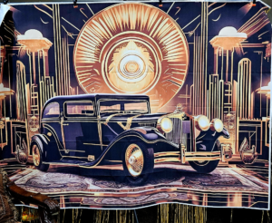 1920s car back drop