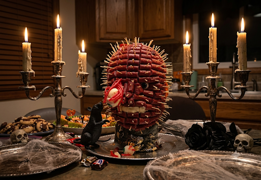 Simply but spooky halloween tables cape